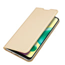 For Xiaomi Redmi 10A DUX DUCIS Skin Pro Series PU + TPU Leather Phone Case(Gold)