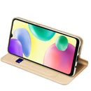 For Xiaomi Redmi 10A DUX DUCIS Skin Pro Series PU + TPU Leather Phone Case(Gold)