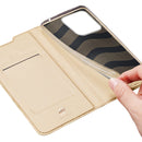For Xiaomi Redmi 10A DUX DUCIS Skin Pro Series PU + TPU Leather Phone Case(Gold)
