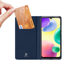 For Xiaomi Redmi 10A DUX DUCIS Skin Pro Series PU + TPU Leather Phone Case(Blue)