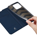 For Xiaomi Redmi 10A DUX DUCIS Skin Pro Series PU + TPU Leather Phone Case(Blue)