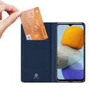 For Samsung Galaxy M23 5G/F23 5G DUX DUCIS Skin Pro Series PU + TPU Leather Phone Case(Blue)