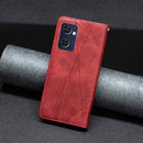 For OPPO Reno7 5G/Find X5 Lite Prismatic Invisible Magnetic Leather Phone Case(Red)