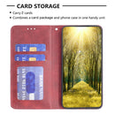 For OPPO Reno7 5G/Find X5 Lite Prismatic Invisible Magnetic Leather Phone Case(Red)