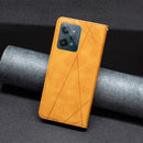 For OPPO Realme C31 Prismatic Invisible Magnetic Leather Phone Case(Yellow)