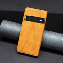 For Google Pixel 7 Pro 5G Prismatic Invisible Magnetic Leather Phone Case(Yellow)