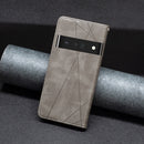 For Google Pixel 7 Pro 5G Prismatic Invisible Magnetic Leather Phone Case(Grey)