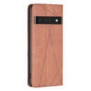 For Google Pixel 7 Pro 5G Prismatic Invisible Magnetic Leather Phone Case(Brown)