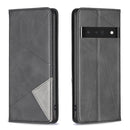 For Google Pixel 7 Pro 5G Prismatic Invisible Magnetic Leather Phone Case(Black)