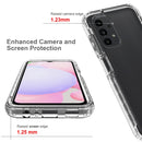 For Samsung Galaxy A13 4G Full Body Shockproof Clear Gradient Phone Case(Transparent)