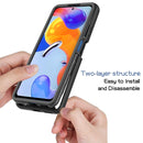 For Xiaomi Redmi Note 11 Pro Global Starry Sky Solid Color Series PC + TPU Phone Case(Purple)