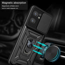 For OPPO Reno7 5G Global / Find X5 Lite Sliding Camera Cover Design TPU+PC Phone Case(Blue)