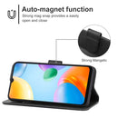 Leather Phone Case For Xiaomi Poco C40(Black)