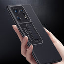 For Xiaomi Mi Mix 4 Frosted Holder Phone Case(Sea Blue Grey)