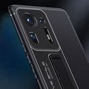 For Xiaomi Mi Mix 4 Frosted Holder Phone Case(Sea Blue Grey)