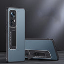 For Xiao12 Pro Frosted Holder Phone Case(Sea Blue Grey)