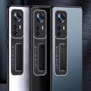 For Xiao12 Pro Frosted Holder Phone Case(Sea Blue Grey)