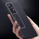 For Xiao12 Pro Frosted Holder Phone Case(Sea Blue Grey)