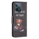 For OPPO Realme C31 Colored Drawing Pattern Leather Phone Case(Bear)