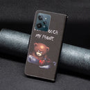 For OPPO Realme C31 Colored Drawing Pattern Leather Phone Case(Bear)