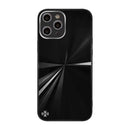 For iPhone 11 Pro Max CD Texture TPU + Tempered Glass Phone Case (Black)
