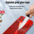 For iPhone 11 Pro Max CD Texture TPU + Tempered Glass Phone Case (Black)