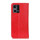 For OPPO Reno7 4G / F21 Pro 4G Magnetic Crazy Horse Texture Horizontal Flip Leather Phone Case(Red)