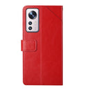 For Xiaomi 12 Y Stitching Horizontal Flip Leather Phone Case(Red)