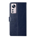 For Xiaomi 12 Y Stitching Horizontal Flip Leather Phone Case(Blue)