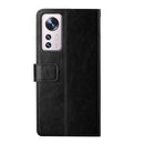 For Xiaomi 12 Y Stitching Horizontal Flip Leather Phone Case(Black)