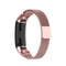 For Huawei Band 3 & 4 Pro Milanese Strap(Rose Pink)