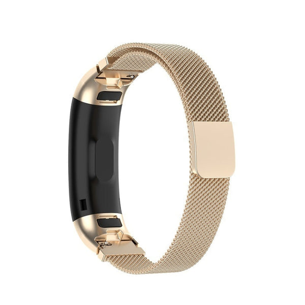 For Huawei Band 3 & 4 Pro Milanese Strap(Champagne Gold)