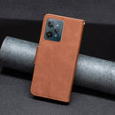 For OPPO Realme C31 Lambskin Texture Leather Phone Case(Brown)