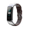 For Huawei Band 3 & 4 Pro Oil wax Leather Watch Band(Coffee)