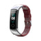 For Huawei Band 3 & 4 Pro Oil wax Leather Watch Band(Crimson)
