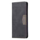 For OPPO Realme C31 Magnetic Splicing Leather Phone Case(Black)