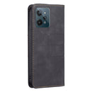For OPPO Realme C31 Magnetic Splicing Leather Phone Case(Black)