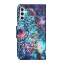 For Samsung Galaxy A13 5G Painted Pattern Horizontal Flip Leather Phone Case(Starry Mandala)