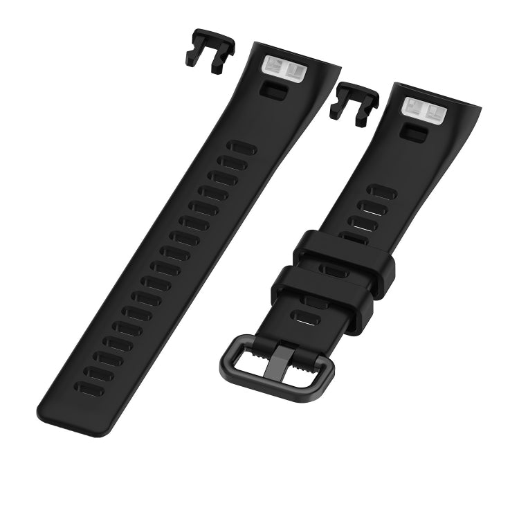 For Huawei Band 3 & 4 Pro Silicone Watch Band(Black)