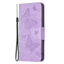For Nokia G11 / G21 Embossing Two Butterflies Pattern Horizontal Flip PU Leather Case(Purple)