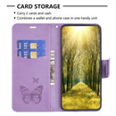 For Nokia G11 / G21 Embossing Two Butterflies Pattern Horizontal Flip PU Leather Case(Purple)