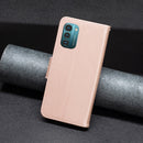 For Nokia G11 / G21 Embossing Two Butterflies Pattern Horizontal Flip PU Leather Case(Rose Gold)