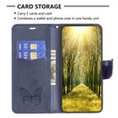 For Nokia G11 / G21 Embossing Two Butterflies Pattern Horizontal Flip PU Leather Case(Dark Blue)