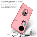 For Huawei P50 Pocket Matte UV Shockproof Phone Case(Pink)