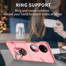 For Huawei P50 Pocket Matte UV Shockproof Phone Case(Pink)