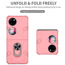 For Huawei P50 Pocket Matte UV Shockproof Phone Case(Pink)