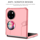 For Huawei P50 Pocket Matte UV Shockproof Phone Case(Pink)