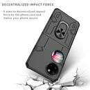 For Huawei P50 Pocket Matte UV Shockproof Phone Case(Black)