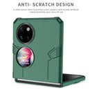 For Huawei P50 Pocket Matte UV Shockproof Phone Case(Dark Green)