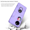 For Huawei P50 Pocket Matte UV Shockproof Phone Case(Purple)